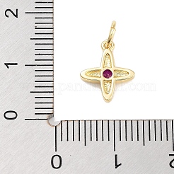 Подвески в виде креста с покрытием из латуни и циркония KK-M293-20G-02