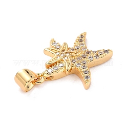 Pendentifs en laiton zircon cubique transparent&nbsp;X-ZIRC-L100-068G