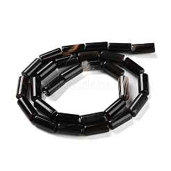 Натуральный черный агат бисер нитей G-NH0019-A02-01