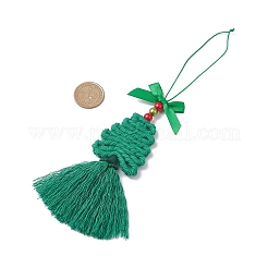 Полиэфирные украшения кисточкой подвесные&nbsp;HJEW-JM04479-02