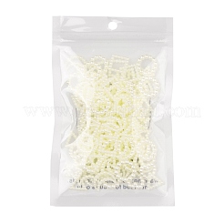 120 шт. 6 стиля ABS пластик имитация жемчуга соединительные кольца OACR-FS0001-02