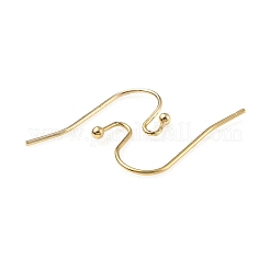 Латунные крючки для сережек&nbsp;KK-C024-12KCG