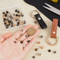 40 комплект винтовых застежек из сплава 4 цветов BUTT-PH0001-30A