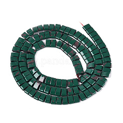 Hilos de cuentas de hematita sintética no magnética pintadas con aerosol&nbsp;G-T124-02A-1