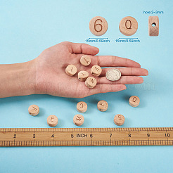 Бусины из бука&nbsp;WOOD-TA0001-43