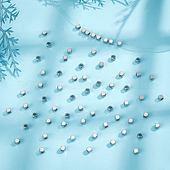 250 шт. 201 бусины из нержавеющей стали STAS-ME0002-50