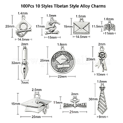 100шт 10 стиля подвески из сплава в тибетском стиле&nbsp;TIBEP-CJ0002-63
