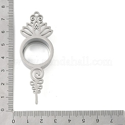 Подвески-медальоны из нержавеющей стали 304&nbsp;STAS-S132-06P-02