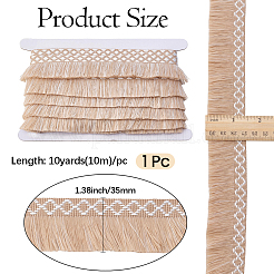 10 yard di passamaneria con frange in poliestere&nbsp;DIY-GF0014-53