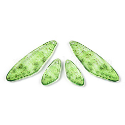 Boucles d'oreilles pendantes en résine transparente&nbsp;LS-FIND-TAC0006-58E
