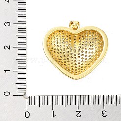 Colgantes de circonita cúbica transparente micro pavé de latón chapado en rack&nbsp;KK-A208-06G