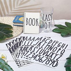 12 лист самоклеящихся этикеток из ПВХ 2 цветов DIY-HY0001-01