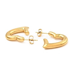 Серьги-гвоздики в форме сердца из нержавеющей стали 304 EJEW-E291-13G