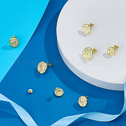 Clous d'oreilles en laiton&nbsp;EJEW-PH0001-51A