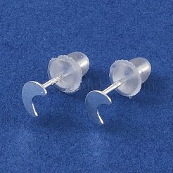 999 feine Silber-Ohrstecker für Damen&nbsp;EJEW-S215-30S-03