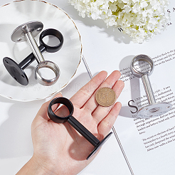 4 шт. 2-х цветный кронштейн для крепления карниза из нержавеющей стали с винтами STAS-AR0001-16