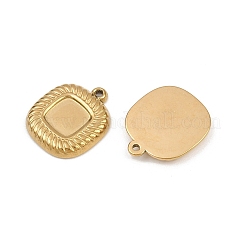 Оправы для подвесок из нержавеющей стали 304 в виде кабошонов STAS-L303-34G