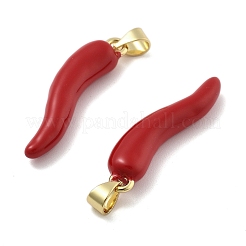 Латунь эмаль подвески&nbsp;KK-U060-31G-01