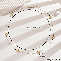 Стильные длинные ожерелья из полых звеньев нержавеющей стали для женщин&nbsp;JM6223-2