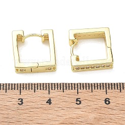 Pendientes de aro de circonio cúbico de micro pave de latón&nbsp;KK-CBA98BA-23G