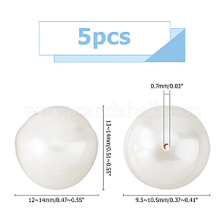 5 шт. бусины из натурального барочного жемчуга Кеши PEAR-HS0001-09