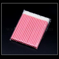 Einweg-Lippenpinsel aus Nylon, Make-up Pinsel Lippenstift, Lipgloss-Zauberstäbe für Make-up-Applikator-Werkzeug, neon rosa , 94 cm, 50 Stück / Beutel