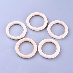 Незаконченные деревянные связующие кольца, деревянные кольца макраме, кольцевой, хаки, 70x10 мм, внутренний диаметр: 50 мм