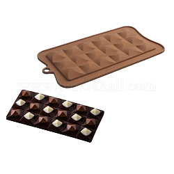 Stampi in silicone alimentare per cioccolato, rettangolo con motivo a croce, stampi per colata di resina, fabbricazione artigianale in resina epossidica, Perù, 185x103x5mm, Foro: 9 mm, finito proteggere: 150x75x7mm