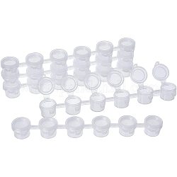 PandaHall Elite Empty Paint Strips - 150 Paint Cups 3ml (1 oz) Arts and Crafts Plastic Storage Containers for Schools, Summer Camps, Birthdays (6 Cups/Strips, 25 Strips)