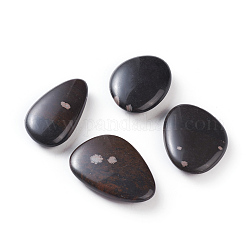 Natural Coffee Jasper Beads, No Hole/Undrilled, Nuggets, 35~50x23~40x9~12mm