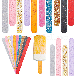 Ahandmaker 30 шт. 10 цвета многоразовые акриловые пайетки для торта с пайетками, палочки для мороженого для форм для мороженого своими руками, прямоугольные, разноцветные, 114.5x9.5x3 мм, 3 шт / цвет