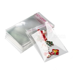 OPP Cellophane Bags, Small Jewelry Storage Bags, Self-Adhesive Sealing Bags, Rectangle, Clear, 12x7cm, Unilateral Thickness: 0.035mm, Inner Measure: 9.5x7cm
