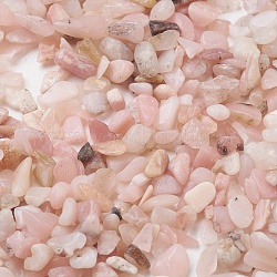 Perles d'opale rose naturelle, pierre roulée, pas de trous / non percés, puce, 3~11x3~5x1~3.5mm