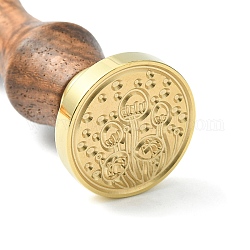 Timbre de sceau de cire en bois bricolage, modèle alimentaire, 83x22mm, tête: 7.5 mm, timbres: 25x14.5mm