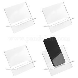 アクリル携帯電話ホルダー  長方形  透明  完成品：11.9x7.1x8.95cm