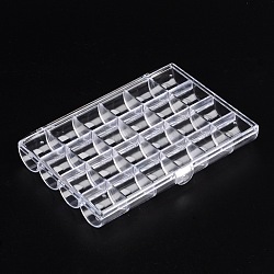 Plastic Bead Storage Containers, Clear, 18x12.2x2.5cm