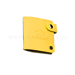 Nail art design manucure impression plaque modèle carte organisateur paquet, estampage diy image plaque sac, jaune, 8.7x8 cm