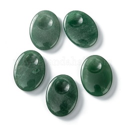 Натуральный зеленый авантюрин массаж, Камень для беспокойства большого пальца для лечения беспокойства, овальные, 40.5~41x30.5~31x8~9 мм