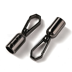 DIY Taschenverschlüsse aus Zinklegierung, mit Schraube, für das Gurtband, Umreifungstaschen Zubehör, Metallgrau, 4.55x1.25x1.25 cm, Innendurchmesser: 0.85 cm