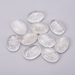 Cabochons en cristal de quartz naturel, cabochons en cristal de roche, ovale, 18x13mm