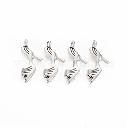 Tibetan Style Alloy Pendants, Cadmium Free & Lead Free, High-heeled Shoes, Antique Silver, 20x9x4mm, Hole: 1.5mm, about 955pcs/1000g