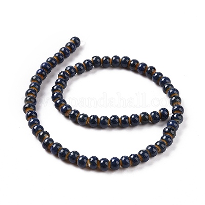 Фарфоровые бусины PORC-L019-6mm-07-1