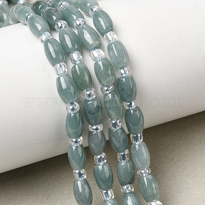 Natürliche Myanmar-Jadeit-Perlenstränge&nbsp;G-F822-C01-02-1