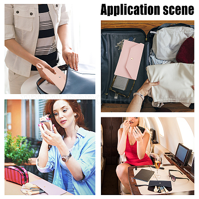 4 шт. 4-цветная переносная сумка для кистей для макияжа из искусственной кожи&nbsp;AJEW-GA0004-45-1