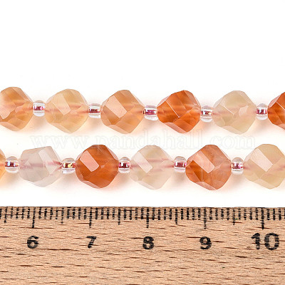 Естественный желтый агат бисер нитей G-T144-24A-06-1