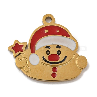 Подвески из настоящей 304 нержавеющей стали с покрытием из 14-каратного золота STAS-Z093-08A-1