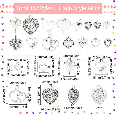 Подвески из сплава в тибетском стиле TIBE-SC0001-81-1