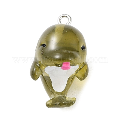 Подвески с морскими животными из прозрачной смолы RESI-P033-C01-1