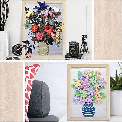 Панели холста картины дерева&nbsp;LS-WOOD-WH0109-07-1