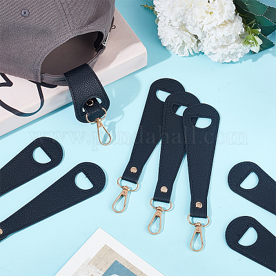 8 шт. зажим для шляпы из искусственной кожи AJEW-HY0002-39B-1